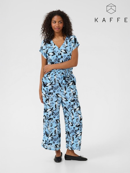 Kaffe Blue KAmille Amber Printed Jumpsuit (W74999) | £70