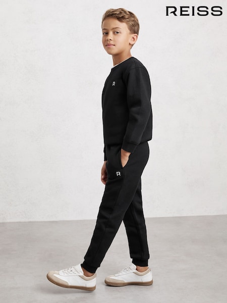 Reiss Black Avery Top & Joggers Set (W75085) | £32