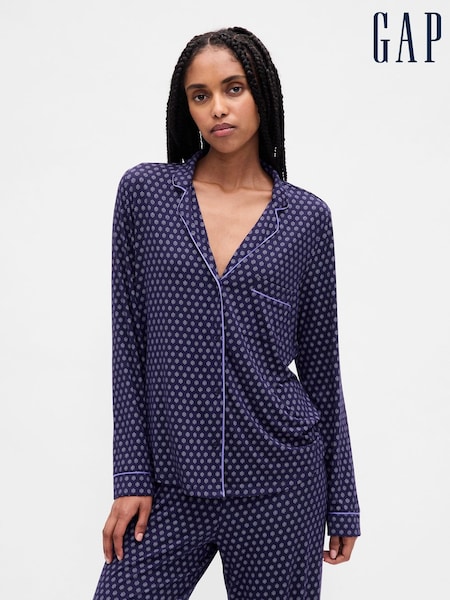 Gap Blue Modal Pyjamas Shirt (W75232) | £35