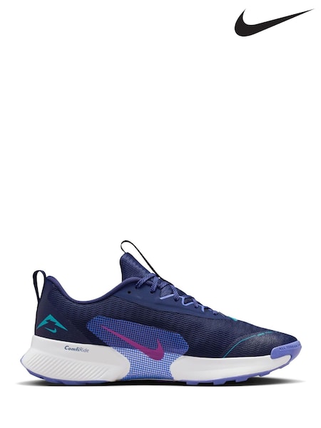 Nike Blue Juniper Trail 3 Running Trainers (W75339) | £80