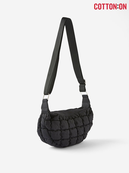Cotton On Black Mini Bowie Crescent Bag (W75495) | £23