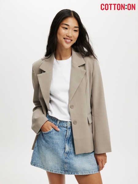 Cotton On Natural Luis Blazer (W75519) | £69