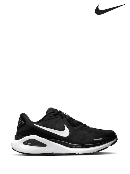 Nike Black Grey Structure 26 Road Running Trainers (W75551) | £130