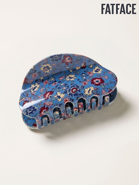 FatFace Blue Vintage Ditsy Printed Claw Clip (W75775) | £12.50