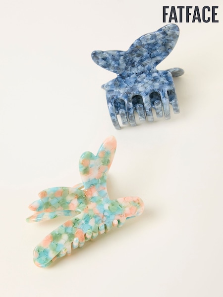 FatFace Multu 2 Pack Butterfly Dragonfly Claw Clips (W75780) | £16.50