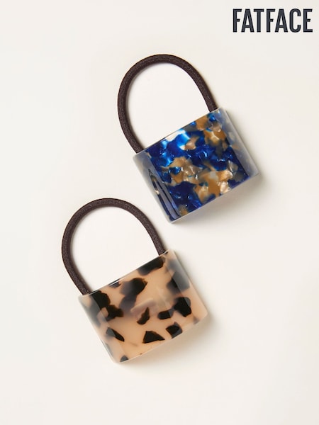 FatFace Multi 2 Pack Resin Cuff Hair Ties (W75809) | £10.50