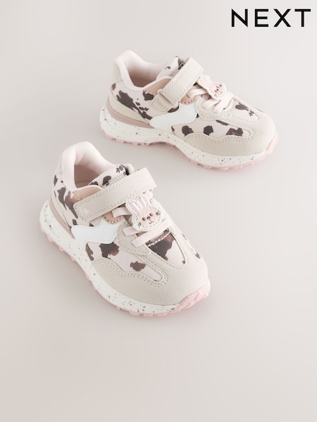 Neutral Animal Elastic Lace Touch Fastening Trainers (W75870) | £24 - £26