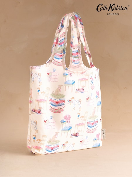 Cath Kidston Pink Dogs Print Mini Foldaway Shopper Bag (W76226) | £12