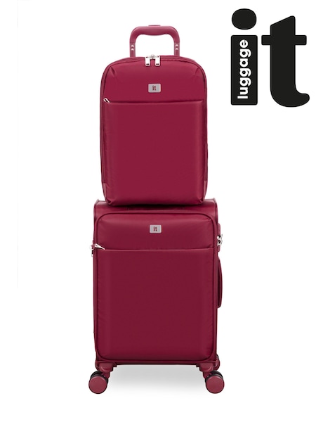 IT Luggage Red Lustrous Luxe French Port Backpack (W76337) | £40