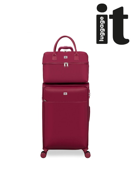IT Luggage Small Red Lustrous Luxe French Port Holdall (W76340) | £35