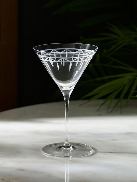 Kew Gardens Set of 2 Clear Palmhouse Martini Glasses (W76345) | £28