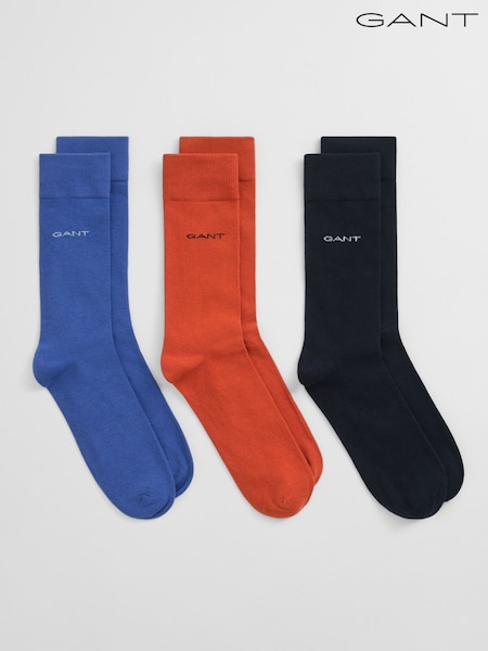 GANT Blue Soft Cotton Socks 3 Pack (W76447) | £20