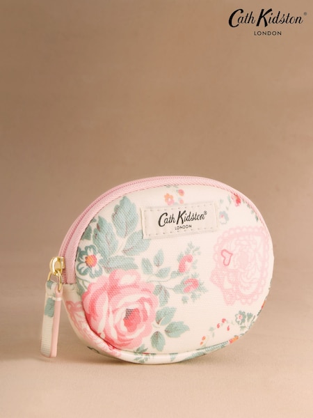 Cath Kidston Cream Hackney Rose Oval Coin Purse (W76497) | £14