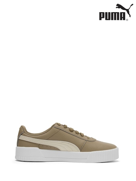 Puma Brown Womens Carina Lux Trainers (W76655) | £60
