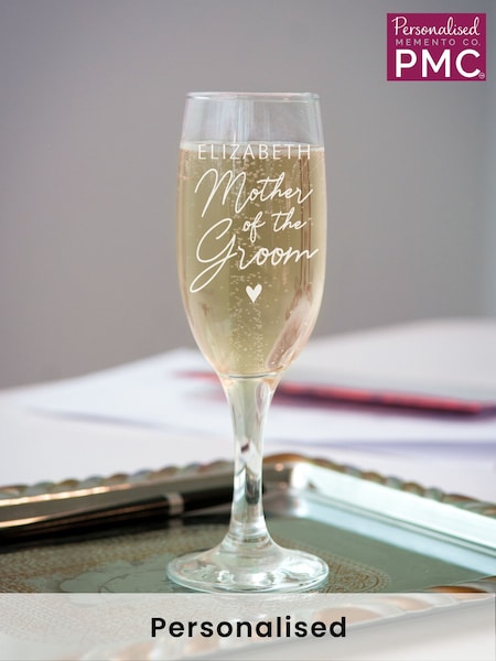 Personalised Mother Of The Groom Flute Glass by PMC (W76678) | £12