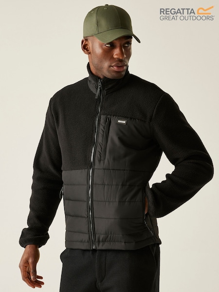 Regatta Black Frankie Borg Hybrid Fleece (W76690) | £49