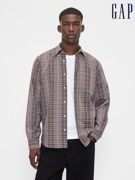Gap Red/Black Check Oxford Shirt (W76717) | £40