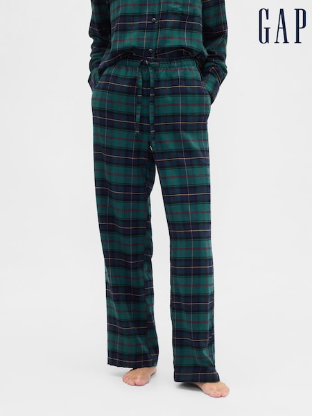 Gap Green Flannel Pyjama Trousers (W76730) | £25
