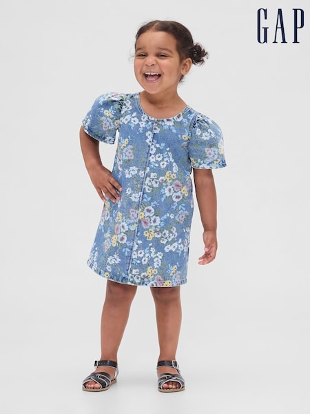 Gap Blue Floral Denim Dress (6mths-5yrs) (W76733) | £25