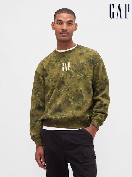 Gap Green Oversized Heavyweight Logo Sweatshirt (W76736) | £45