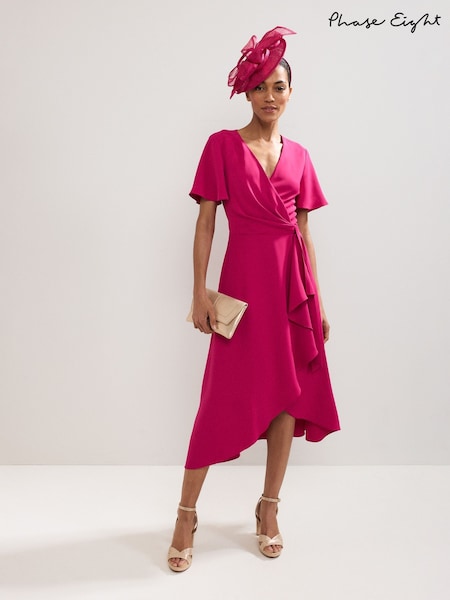 Phase Eight Pink Julissa Wrap Dress (W77244) | £129