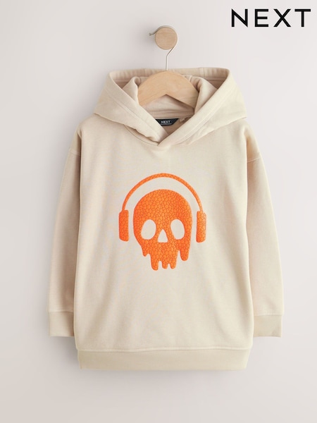 Stone Headphone Skull Older Boys Graphic Print Hoodie (3-16yrs) (W77291) | £17 - £22