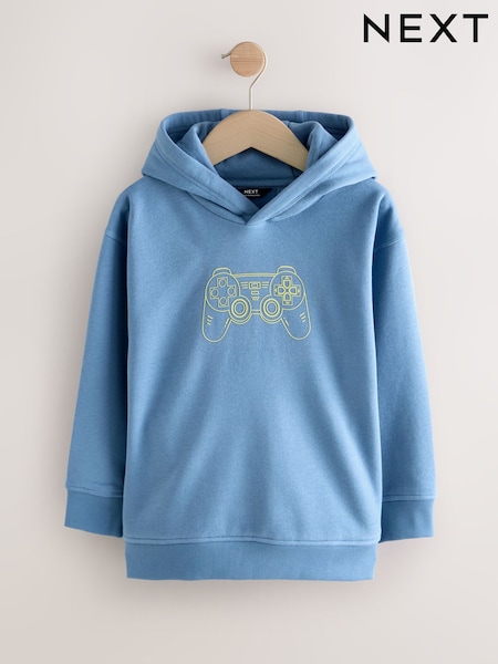 Blue Controller Older Boys Graphic Print Hoodie (3-16yrs) (W77301) | £12 - £17