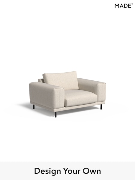 Textured Slub Weave/Light Natural Odin By Made (W77407) | £875