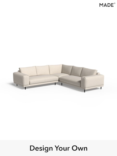 Textured Slub Weave/Light Natural Odin By Made (W77407) | £2,650