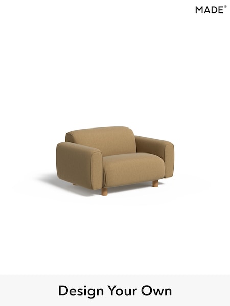 Textured Slub Weave/Caramel Natural Diego By Made (W77423) | £799