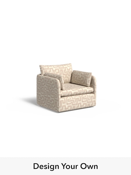 Clyde Abstract/Light Oatmeal Natural Jackson By Made (W77433) | £1,050