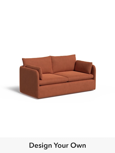 Matt Velvet Easy Clean/Burnt Orange Jackson By Made (W77435) | £1,350