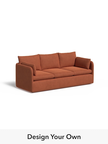 Matt Velvet Easy Clean/Burnt Orange Jackson By Made (W77435) | £1,450