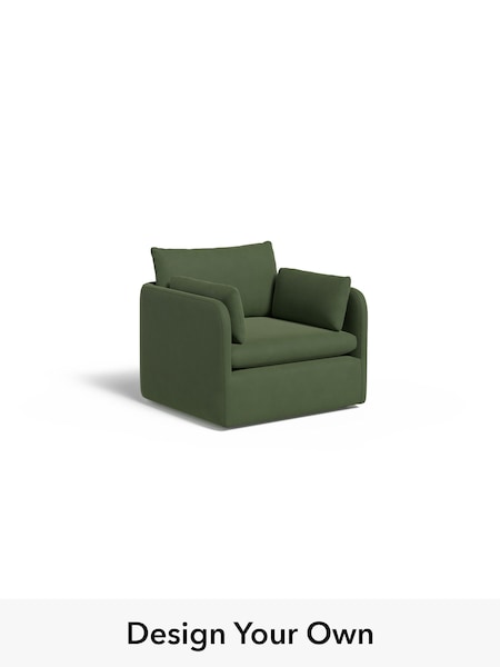 Matt Velvet Easy Clean/Grass Green Jackson By Made (W77442) | £999