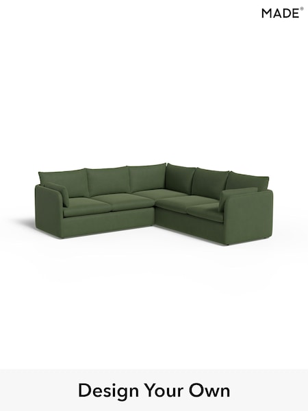 Matt Velvet Easy Clean/Grass Green Jackson By Made (W77442) | £2,999