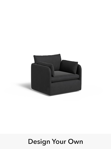 Matt Velvet Easy Clean/Charcoal Grey Jackson By Made (W77443) | £999
