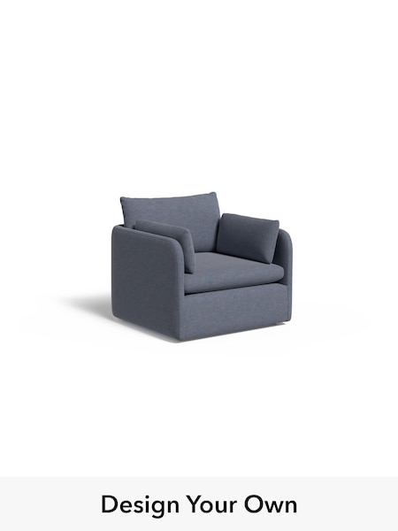 Soft Chenille Easy Clean/Denim Blue Jackson By Made (W77447) | £1,050