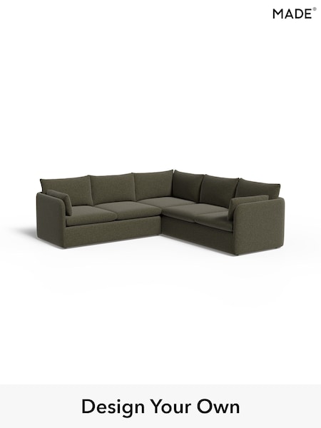 Soft Touch Boucle/Forest Green Jackson By Made (W77448) | £2,999