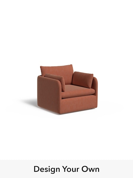 Soft Chenille Easy Clean/Paprika Orange Jackson By Made (W77453) | £1,050