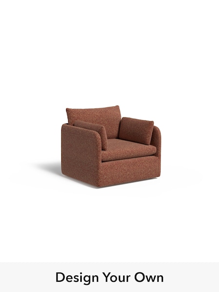 Tonal Boucle/Maroon Red and Light Caramel Jackson By Made (W77465) | £1,099