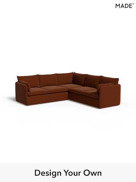 Soft Touch Boucle/Rust Orange Jackson By Made (W77475) | £2,999