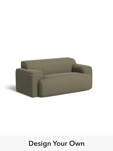 Textured Slub Weave/Soft Olive Green Avalon By Made (W77481) | £1,025