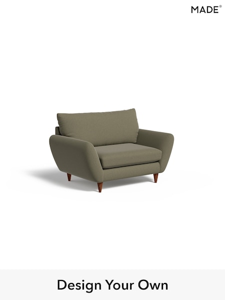 Textured Slub Weave/Soft Olive Green Tinsley By Made (W77484) | £725