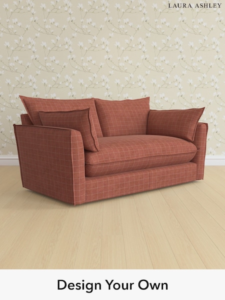 Carolyn Check/Terracotta Orange Westerham By Laura Ashley (W77649) | £1,550