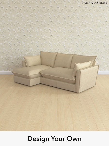 Birchgrove Check/Oatmeal Natural Westerham By Laura Ashley (W77651) | £2,400
