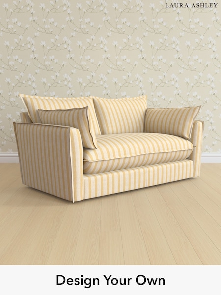 Kinsham Stripe/Ochre Yellow Westerham By Laura Ashley (W77663) | £1,475