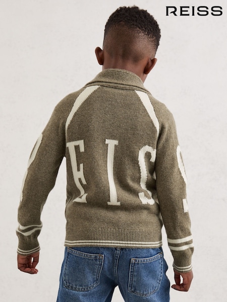 Reiss Dark Green Donny Cardigan (W77802) | £48