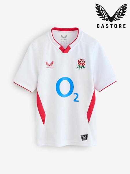Castore White England Home Replica Shirt Junior (W77918) | £65