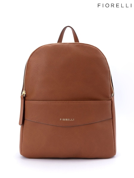 Fiorelli Large Trenton Backpack Plain Brown Bag (W77987) | £55