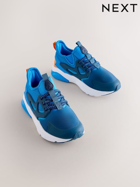 Blue Ombre Standard Fit (F) Elastic Lace Trainers (W78080) | £26 - £33